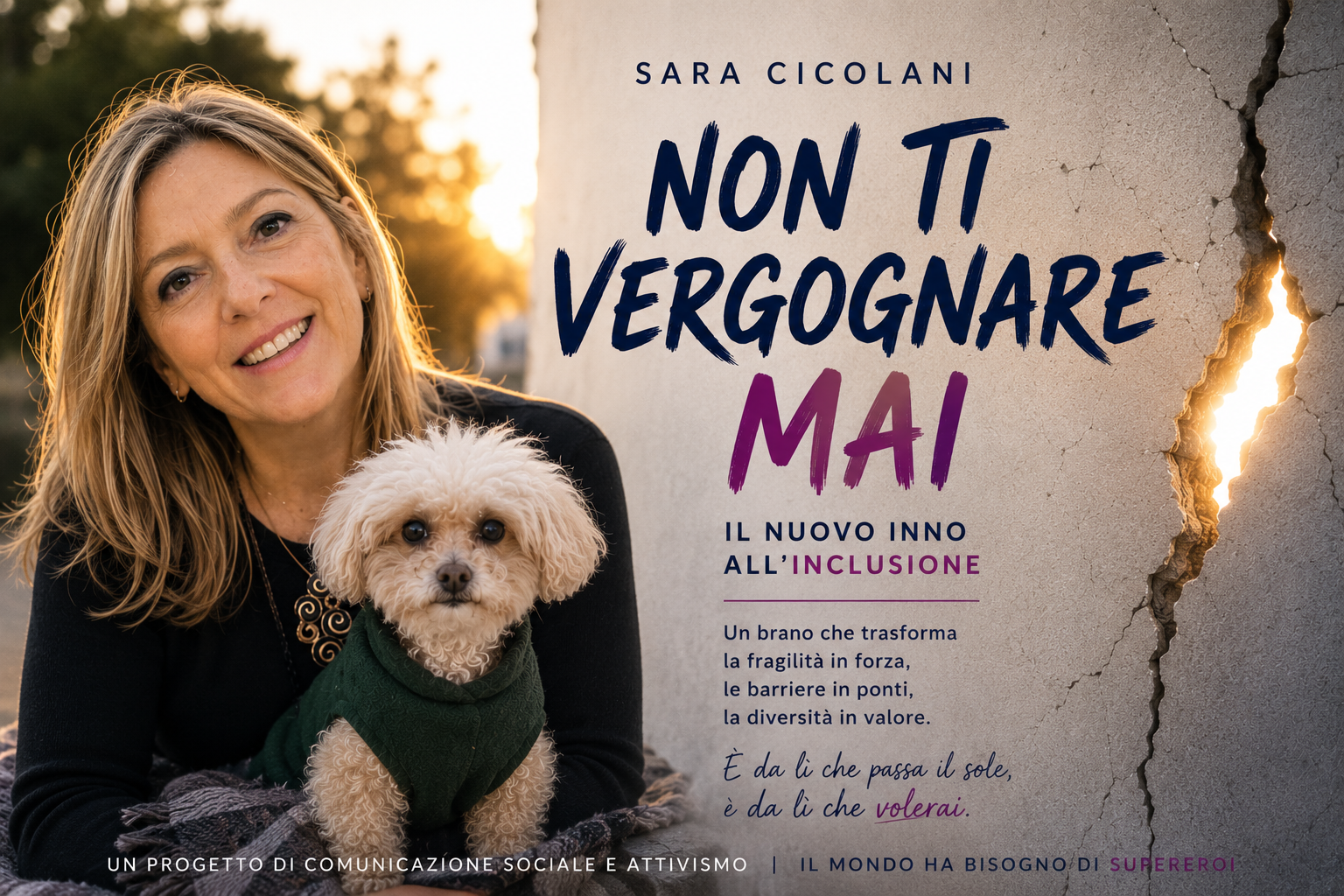 Immagine del progetto musicale Non ti vergognare mai